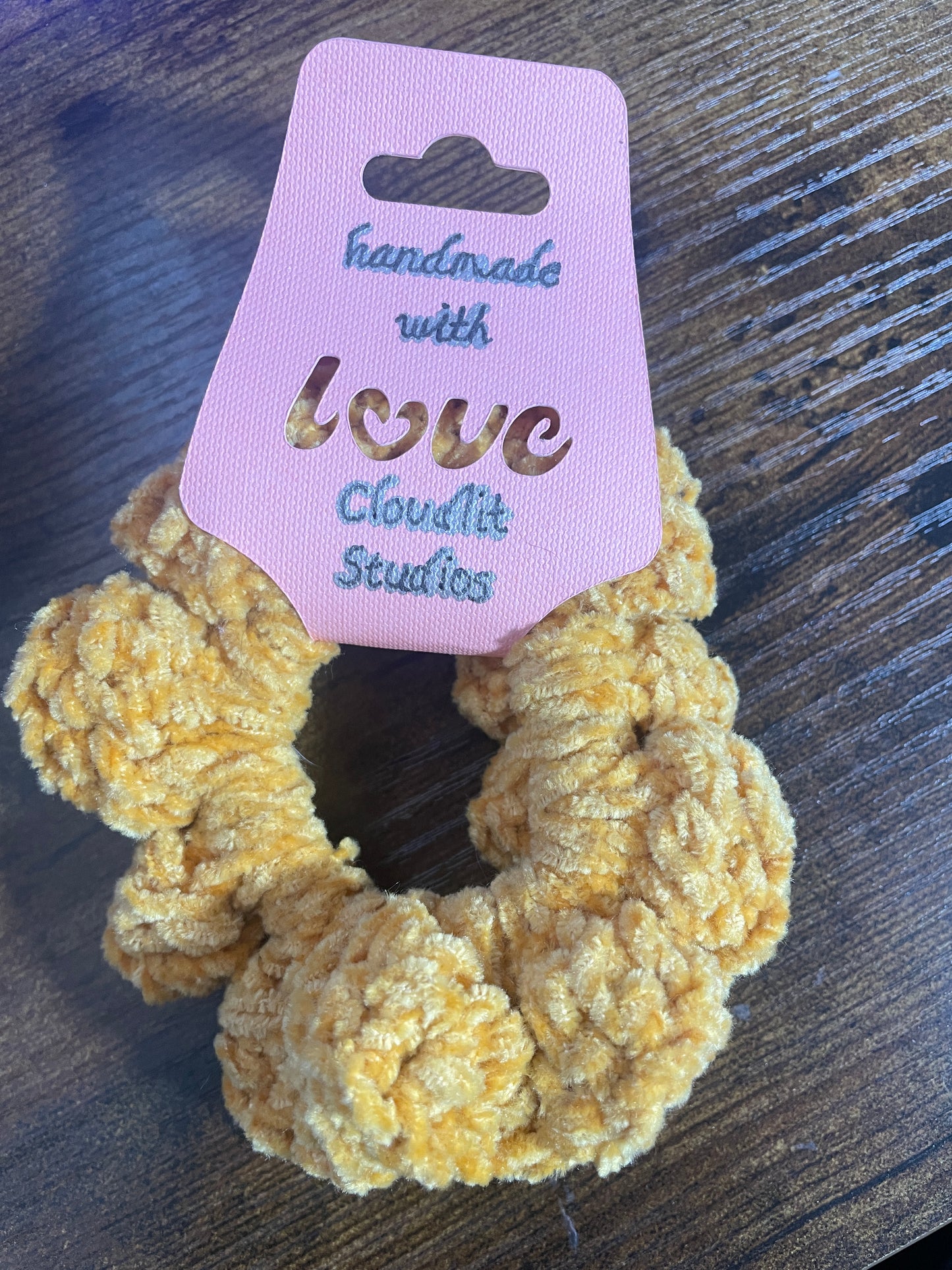 Golden Hour Velvet Scrunchie