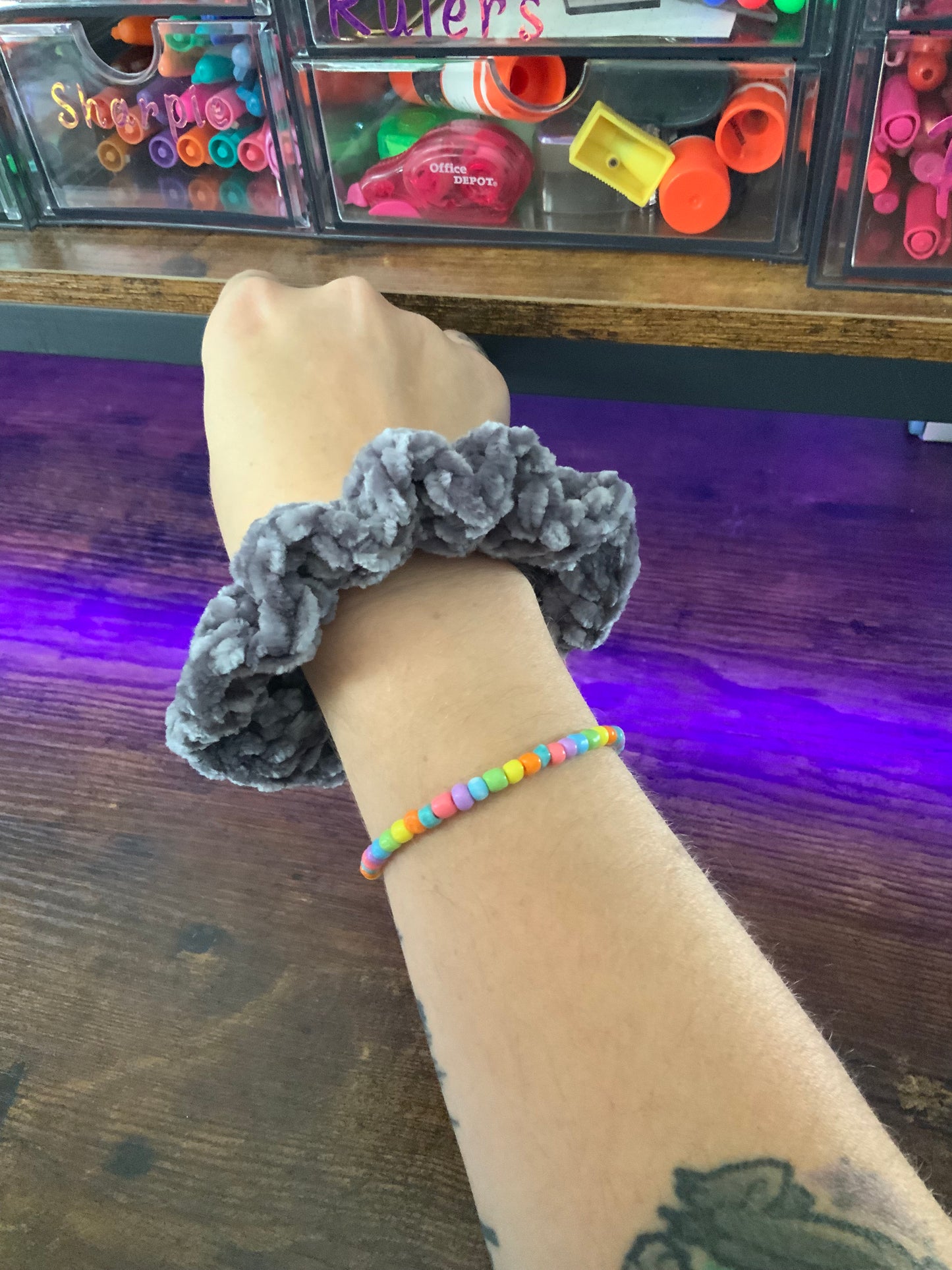Moon Dust Velvet Scrunchie