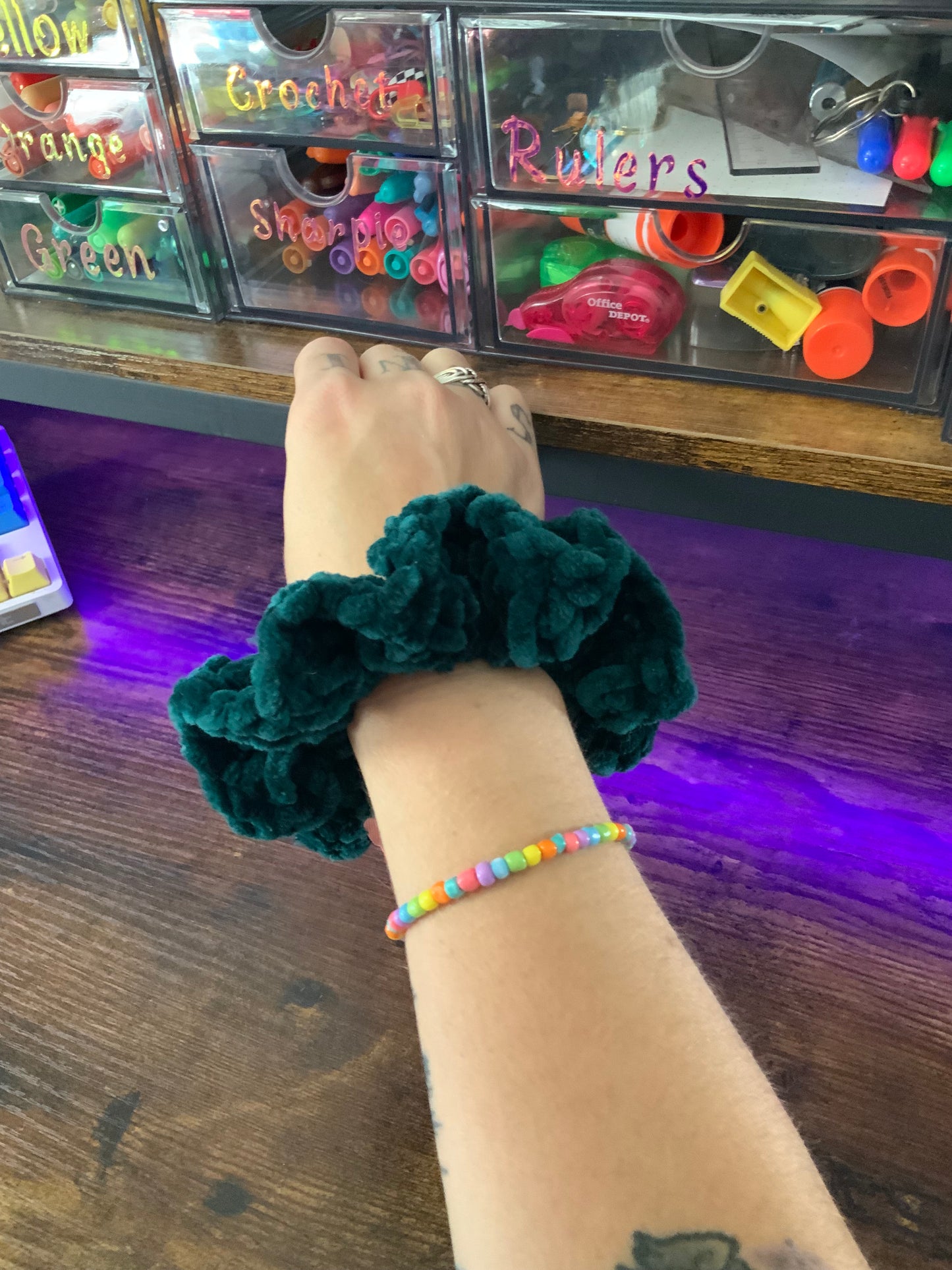 Forest Magic Velvet Scrunchie